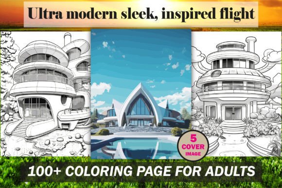 Download Ultra Modern Sleek, Coloring Book - KDP - Premium Bundle