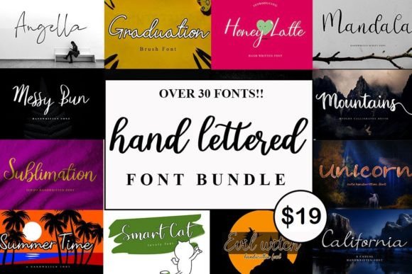 Download Handlettered Font Bundle - Letter Collection