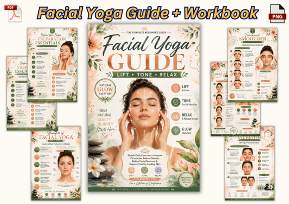 Download Facial Yoga Guide + Workbook - Premium Resources