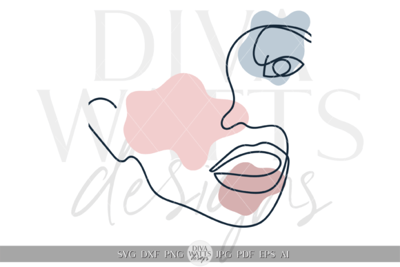 Download Sleek Modern Abstract Face Line Art SVG - Premium Resources