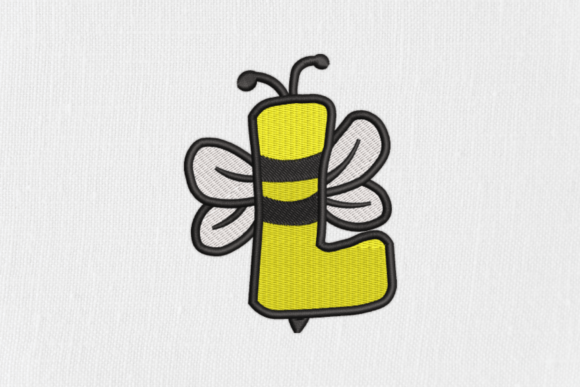 Download Letter L Bee Monograms - Letter Collection