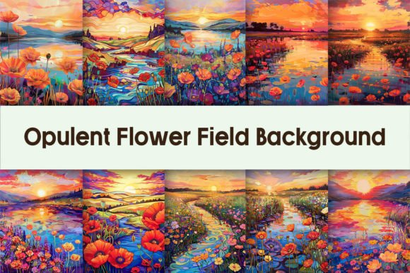 Download Opulent Flower Field Background - Opulent Collection