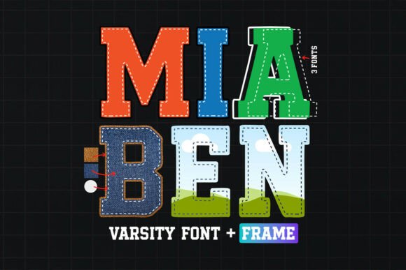 Download Mia Ben Canva Font Frame Template - Canva font Collection