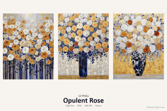 Download Opulent Rose -- 12 PNGs - Opulent Collection