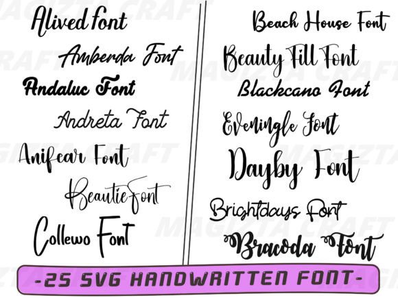 Download SVG Font Handwritten and Letters - Letter Collection