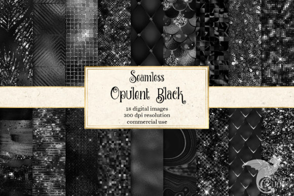Download Opulent Black Digital Paper - Opulent Collection