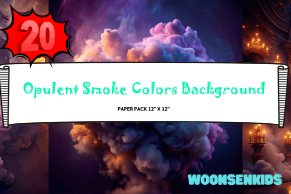 Download 20 Opulent Smoke Colors Background Watercolor Png Kdp Digital Paper - Opulent Collection